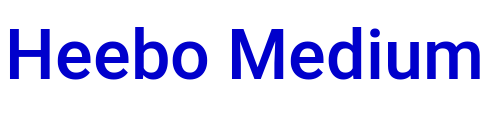 Heebo Medium 字体